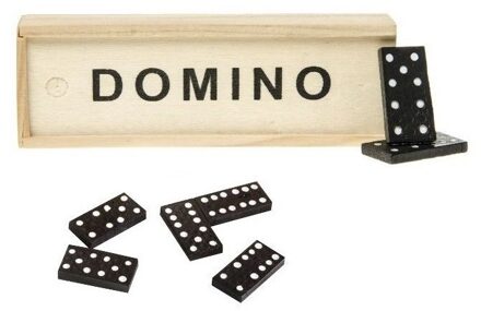 Domino spel - 28 stenen - klassiek - steentjes - familiespel Multi