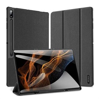 Domo Bookcase voor de Samsung Galaxy Tab S8 Ultra - Zwart - 14.6