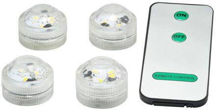 Dompelpompen Led Afstandsbediening waterdichte vaas zwembad lamp Wedding xmas Party fontein decor-Wit RGB Warm wit kleur