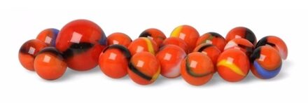 Don Juan 21x Knikkers in netje Orange Clownfish