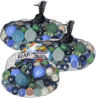 Don Juan 237x stuks Gekleurde knikkers van glas - Knikkers Multikleur