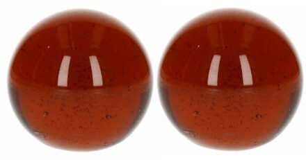 Don Juan 2x Knikkers bruin 6 cm - Knikkers