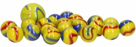 Don Juan Glazen knikkers speelgoed 42x Snotty Earthman - Knikkers Multikleur