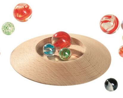 Don Juan Houten knikkerpot met knikkers - Action products