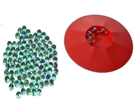 Don Juan Knikkerpot met 190 knikkers - speelgoed set - kunststof ern glas - knikkeren