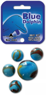 Don Juan knikkers Dolfijn 20x 16mm + 1x 25mm