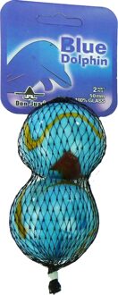 Don Juan Knikkers Megabonken Blue Dolphin 2x50mm Blauw