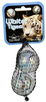 Don Juan Knikkers - white tiger - 2x stuks - 42 mm