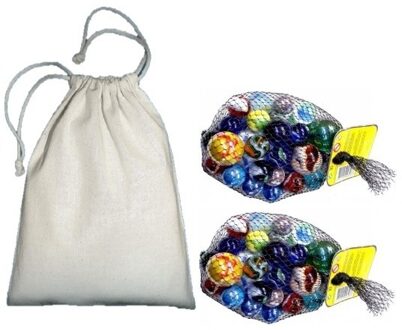 Don Juan Knikkerzak met 46 knikkers speelgoed set