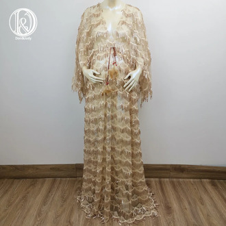 Don&Judy Boho Christmas Tassels Sequence Dress for Maternity Photography Bling-bling Party Gown Photo Shoot Sequin Prom Dresses