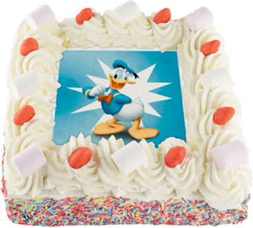Donald Duck Slagroomtaart
