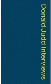 Donald Judd Interviews