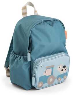 Done By Deer kinderrugzak Tiny Farm blue