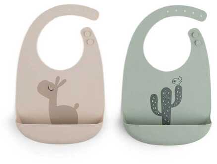 Done By Deer Siliconen slabbetjes set van twee lalee