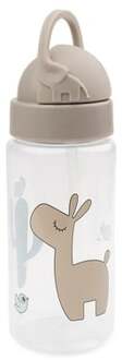 Done by Deer ™ Drinkfles met rietje Lalee Sand Beige - 350ml