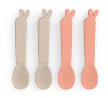 Done by Deer ™ Kiddish Spoon 4-pack Lalee Sand /Coral Beige