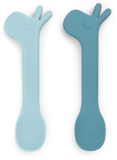 Done by Deer ™ Siliconen lepel 2 Pack, Lalee Blauw