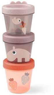 Done By Deer ™ Snack Box Set 3-Pack, Ozzo Roze Kleurrijk