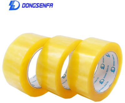 DONGSENFA 50mm X 40Y Parcel Box Adhesive Clear Packing Packaging Shipping Carton Sealing Tapes Adhesive Tape