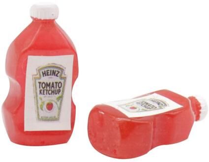 Dongzhur 1:12 Dollhouse dollhouse Mock Model Mini Ketchup 2 Bottlekitchen Scène Accessoires