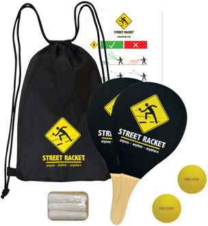 Donic schildkröt Street Racket Set In Draagtas Zwart