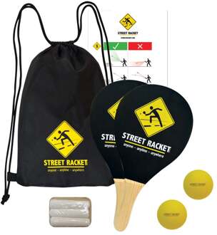 Donic schildkröt Street Racket Set In Draagtas Zwart