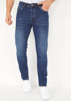 Donker regular fit jeans Blauw - 29