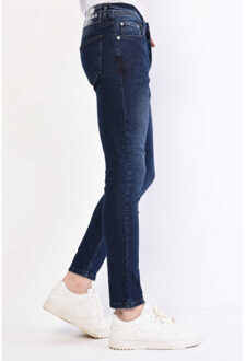 Donker slim fit spijkerbroek dc Blauw - 33