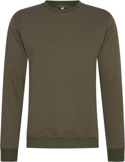 Donker sweater Groen - M