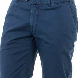 Donkerblauwe Broek met Knopen en Rits La Martina , Blue , Heren - Xl,L