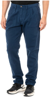 Donkerblauwe Broek met Rechte Snit La Martina , Blue , Heren - W36,W38,W40,W33,W34,W30,W32