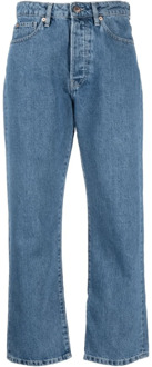 Donkerblauwe Cropped Leg Jeans 3X1 , Blue , Dames - W29,W28,W27,W26,W25,W30