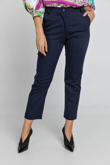 Donkerblauwe Gabardine Broek - maat Blauw/marineblauw