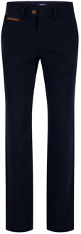 Donkerblauwe Katoenen Chino Broek Gardeur , Blue , Heren - 3XL