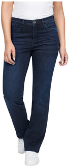 Donkerblauwe Wide Leg Jeans 2-Biz , Multicolor , Dames - 2Xl,Xl,L,M,Xs,3Xl