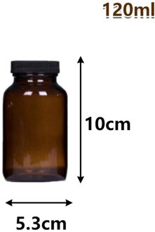 Donkerbruin Brede Mond Glazen Fles Lichtdicht Gezondheid Producten Aparte Bottelen Bruine Glazen Fles Verschillende Grootte