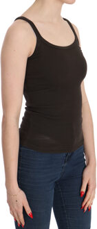 Donkerbruine Mouwloze Spaghettibandblouse Veelkleurig - XL