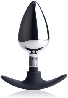 Donkere Indringer - Metaal en Silicone Anale Plug - Groot - Donkere Indringer - Metaal en Silicone Anale Plug - Groot