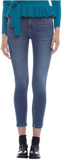 Donkere wing hoge taille skinny jeans Kocca , Blue , Dames - W26,W24,W29,W31,W27,W34,W25,W30,W28,W32