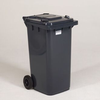 Donkergrijze Afvalcontainer – 240 Liter, Hdpe Kunststof