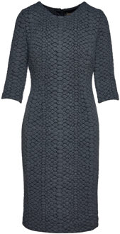 Donkergrijze jacquard jurk van Conquista Donkergrijs