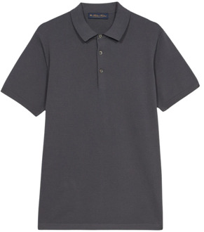 Donkergrijze Katoenen Polo Shirt Brooks Brothers , Gray , Heren - 2Xl,Xl,L,M,S