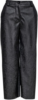 Donkergrijze kunstleren broek Donkergrijs - S