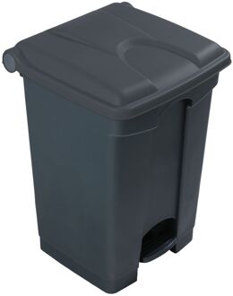 Donkergrijze Pedaal-afvalbak – 45 Liter, Pp Kunststof