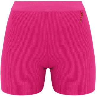Donkerroze Geribbelde Shorts Jacquemus , Pink , Dames - L,S,Xs