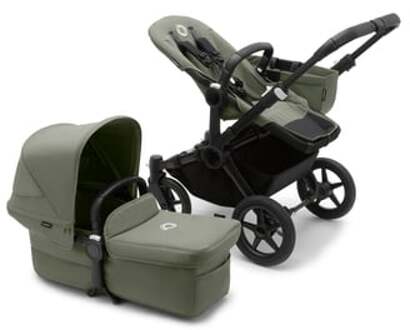 Donkey 5 Duo Kinderwagen Core Black Forest Green Groen