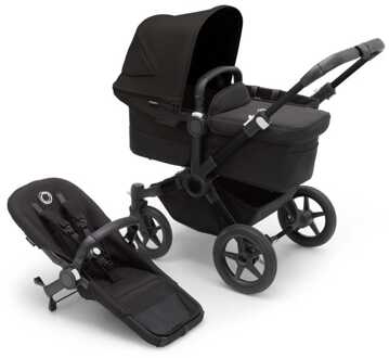 Donkey 5 Mono Kinderwagen 2 In 1 Core Black Midnight Black Zwart