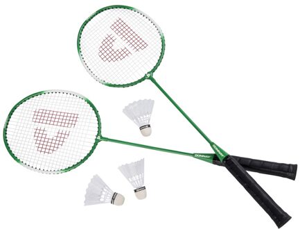 Donnay badmintonset groen 6-delig 67 cm - Badmintonsets