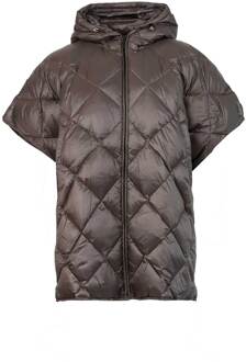 Dons poncho Carice  bruin