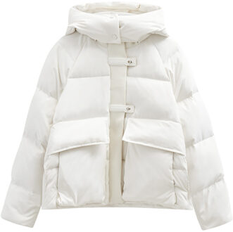 Donsjas met capuchon Cicco  naturel - S,M,L,